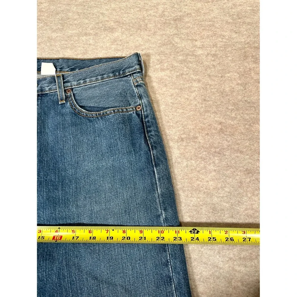 Levis 501 Original Fit Jeans Mens 36x32 Blue Denim Cotton High Rise Straight Leg